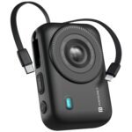 Portronics Power Shutter 20000mAh 15W Magnetic Wireless Fast Charging Powerbank with in-Built Type C & 8 Pin Cable, 22.5W Type C PD Output, Type C Bidirectional Port, LED Display (Black)