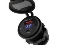 Portronics Spark 51W Multi-Vehicle Phone Charger, 33W Type-C Power Delivery, 18W USB Fast Charging, Type-C & USB Dual Output, for Motorcycles & Scooters