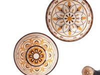 Premium Ceramic Bowl Set, Hand-Painted Multicolor Japanese Style Serving Bowls for Rice, Soup, Salad & Snacks | Microwave & Dishwasher Safe | Gift for Home & Kitchen (2)