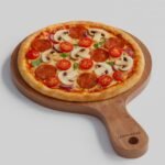 Premium Wooden Platter Round Cutting Board Serving Board Chopping Board - Small