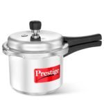 Prestige 3 Litre Aluminium Popular Outerlid Pressure Cooker | Virgin Aluminium| Gas Compatible|Controlled Gasket Release System|5 years warranty|ISI Certified