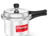 Prestige 3 Litre Aluminium Popular Outerlid Pressure Cooker | Virgin Aluminium| Gas Compatible|Controlled Gasket Release System|5 years warranty|ISI Certified