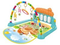 Prime Deals Kick and Play Musical Keyboard Piano Baby Gym and Fitness Rack with Hanging Rattles, Lights & Mat - Gift for Boys & Girls