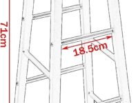 Priti 2 Set Of 2 Bar Stools Bistro Stools - Metal, 22 Cm, 30 Cm, 71 Cm, Black