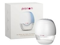 Promom Electric Breast Pump, Cordless/Compact/Portable/Hands-Free Pumping with 3 Modes & 8 Suction Levels with USB Charging, FDA Approved, 450MmHg Suction, LED Display, 160ml Cup, 1 Year Warranty, 1pk