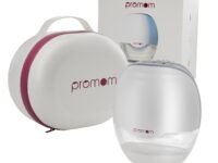 Promom Wearable Electric Breast Pump for Feeding Mothers, Automatic Hands-Free Pumping Machine with 3 Modes & 8 Suction Levels, Portable & Cordless with USB Charging, FDA Approved, Patented Diaphragm Case Technology, Best-In Class Suction-450MmHg/60KPA, Smart LED Display, 160ml BPA-Free Milk Cup, Quiet & Compact (1 Year Warranty) (TRAVEL BAG)