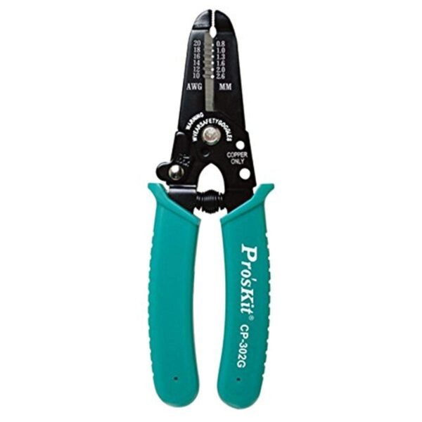 Proskit CP-302G Carbon Steel Precision Wire Stripper (Green)