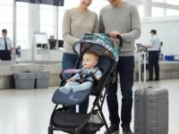 R for Rabbit Pocket Stroller Lite Stroller for Kids | Portable Travel Friendly Pre Installed Baby Trolley Pram for Newborn Boys & Girls of Age 0-3 Years (Grey)