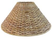 RDC Round Cane Lamp Shade for Table or Floor Lamp (13-inches)