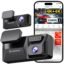 REDTIGER 4K+4K Dash Cam Front and Rear, Dual STARVIS 2 IMX678 Sensor, 5.8GHz WiFi APP Control Car Camera with Built-in 128GB, Voice Control, 4'' Touch Screen, HDR Night View, 24/7 Parking Mode(F77)