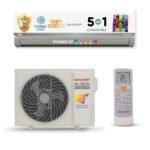 SHARP 1.5 Ton 5 Star 5 -in-1 Convertible, Turbo Cool Technology, Anti-Corrosive Gold Fin Coating, Inverter Split AC, AH-SI18V5B-GC