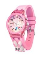 SPIKY Analog Watch for Kids | 3D Cartoon | 7 Multicolor LED Luminous Lights with Silicone Strap | Unisex Best Birthday Gift | Analogue Wrist Watches for Boys & Girls | Age 3-10 yrs