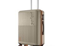 Safari Astra Neo 8 Wheels 66cm Medium Size Check-in Trolley Bag, Hard Case Polycarbonate, 360 Degree Wheeling Luggage for Men & Women, Travel Bag, Suitcase for Travel, Champagne