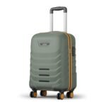 Safari Cabin Crescent 8 Wheels 56cm Small Trolley Bag Hard Case Polycarbonate 360 Degree Wheeling System Luggage, Travel Bag, Suitcase for Travel, Trolley Bags for Travel, Thyme Green