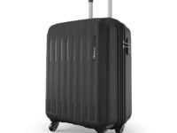 Safari Cabin Genius Alley 55cm Trolley Bag Hard Case Polypropylene, 4 Spinner Wheels, 360 Degree Wheeling Carry on Luggage, Travel Bag, Suitcase for Travel, Trolley Bags for Travel, Black