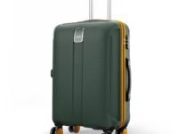 Safari Medium Polycarbonate Spinner Thorium Neo 8 Wheels 66Cm Size Check-in Trolley Bag, Hard Case, 360º Wheeling Luggage for Men & Women, Travel Bag, Suitcase for Travel, Dusk Green