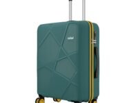 Safari Pentagon Neo 8 Wheels 66Cm Medium Checkin Trolley Bag Hard Case Polypropylene, 360 Degree Wheeling Luggage, Travel Bag, Suitcase for Travel, Trolley Bags for Travel, Sage Green