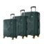 Safari Pentagon Pro 8 Wheels Set of 3 (Cabin + Medium + Large) Trolley Bags, Hard Case Polypropylene, 360º Wheeling Suitcase/Luggage for Travel, Dusk Green