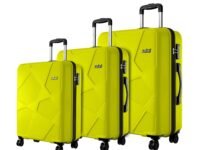 Safari Pentagon Pro 8 Wheels, Trolley Bags, Hard Case Polypropylene, 360º Wheeling Luggage, Suitcase for Travel, Trolley Bags for Travel, Green Lime, Cabin | 55 cm | Small