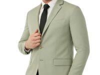 SaintX Men's Formal Blazer | Fully Lined | Slim Fit | Professional Jacket | Premium Business Formal Suit | Office | Wedding | All Purpose
