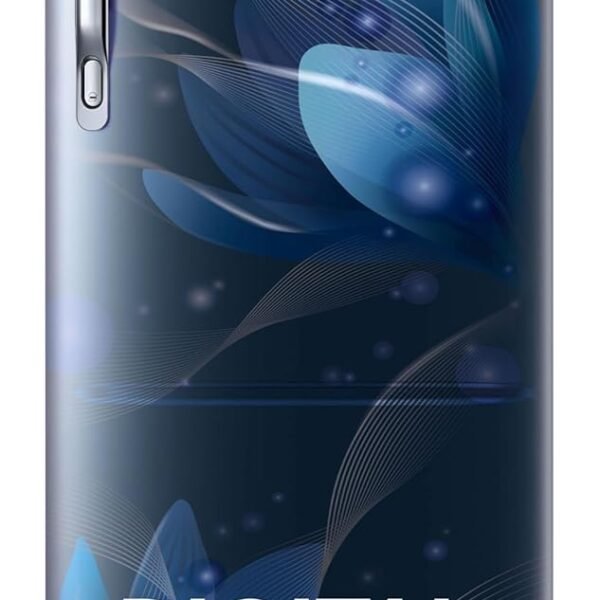 Samsung 183 L, 3 Star, Digital Inverter, Direct-Cool Single Door Refrigerator (RR20C1823U8/HL, Blooming Saffron Blue, Base Stand Drawer)