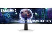 Samsung 49" (124.4cm) Odyssey OLED G9 Curved Gaming Monitor|Dual QHD 5120 x 1440|240Hz|0.03ms|DCI 99%|OLED Safeguard|FreeSync Premium Pro|G-Sync|Quantum Dot|HDR10+ Gaming|HAS|LS49DG930SWXXL|Silver