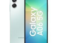 Samsung Galaxy A06 5G (Light Green, 4GB RAM, 64GB Storage) | 50MP Dual Camera | 4 Gen OS Upgrades | IP54 Rating | Voice Focus