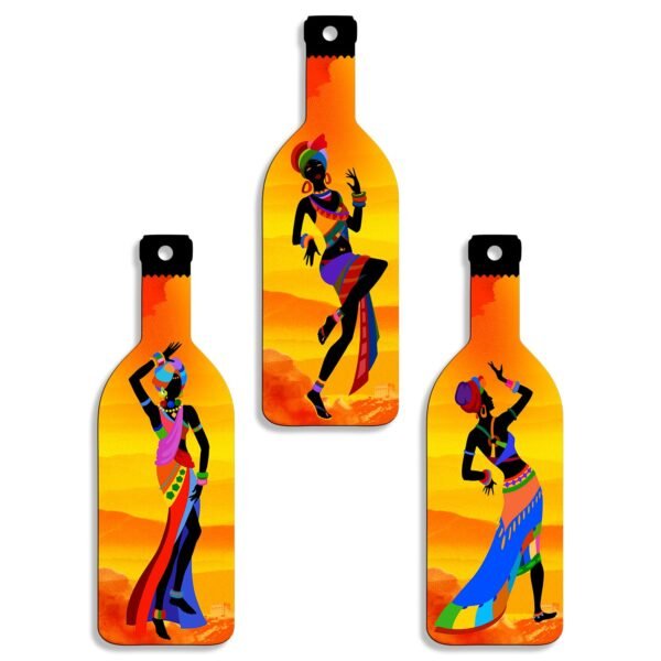 Sehaz Artworks Wall Hanging Decorative Items | Home Decor Items for Wall | Decorative Items for Home | Welcome Home Wall Hanging | Living Room Decorative Items - African Dancing Girl