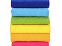 Showstopper Microfiber Cleaning Cloth, 6 Pack Cleaning Rag,Cleaning Towels with 6 Color Assorted(Blue/Parrot Green/Sky Blue/Yellow/Orange/Pink) (30cm X 30cm)
