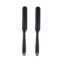 Silicone Jar Spatula Non-Stick Rubber Spatulas Cookware Safe Utensils for Cooking, Mixing, Baking (Black, 2 Piece)