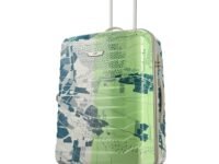 Skybags Large Trooper Size Abs Hardshell Luggage (75 Cm) | Printed Luggage Inline Trolley Bag with 4 Wheels and Resetable Combination Lock | Unisex, Green, Large