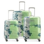 Skybags Trooper Set of 3 (Cabin + Medium+Large) Hard Luggage (55+65+75 cm) | Polypropylene Luggage Trolley with 8 Spinner Wheels|Green|Unisex