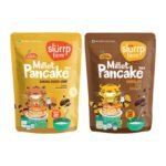 Slurrp Farm Instant Breakfast Millet Pancake Mix, Banana Choco-Chip, Supergrains And Chocolate, Natural And Healthy Food, 100% Vegetarian Eggless Healthy Breakfast for Kids & Adults,150g (Pack Of 2)