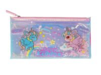 Smily Kiddos Unicorn Pencil Pouch With Drift Glitter Pink Holographic Case for Kids - Large Capacity Oil Glitter Design - Best for Return Gift