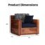Solid Sheesham Wood 5 Seater Sofa Set for Living Room Hall Office Hotel Wooden 3+1+1 Seater Sofa Furniture (Honey Finish)
