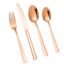 Stainless Steel Cutlery Set for Dining Table, 12 Piece Mixed Tableware Set for Serving Flatware, Kitchen Utensils for Eating, Dishwasher Safe (Rosegold)