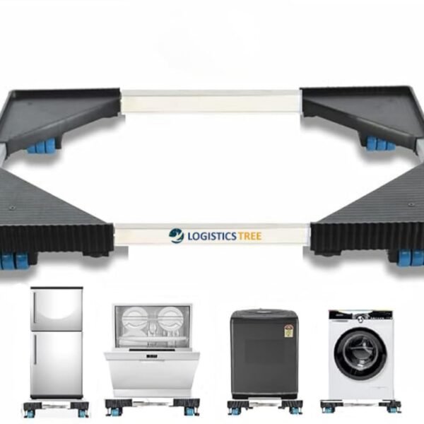 Stainless Steel Premium Heavy Duty Adjustable 24 Wheel Stand/Suitable for Front & Top Load Washing Machine/Refrigerator,Fridge/Dishwasher/Load Upto 510 KG Washing Machine 6/7/8/9/10 kg