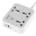 Stuffcool ChargeCube 30 Mini Extension Board with Surge Protector, 3 AC Sockets and 30W Dual Type-C PD/PPS Output for Super Fast Charging – Charges Samsung Phones, iPhones 50% in 30 Mins, MacBook Air