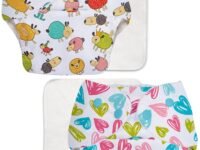 Superbottoms Basic Leakage-proof advanced cloth diapers for babies, High Absorbent 2 reusable diaper and 2 insert pad Combo Pack washable cloth diaper 3M -3Years Adjustable