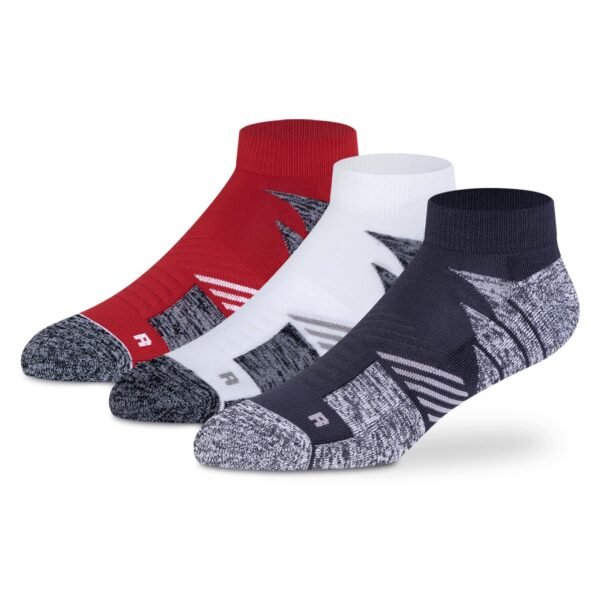 Supersox Ankle Sports Socks For Men Combo, Made with Breathable, Anti Odour & Moisture Absorbent Combed Cotton with a Extra Durable Welt & Cushioned Bottom (Pack Of 3)