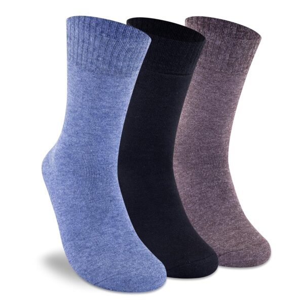 Supersox Winter Thermal Regular Length Socks for Men, Made with Thermal Control Technology & Extra Cushioning For a Warmth & Cozy Feel, Ideal For Winter Wear (Pack Of 3)