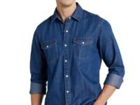 Symbol Premium Men's Casual Cotton Denim Shirt (Regular Fit)