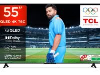 TCL 139 cm (55 inches) 4K UHD Smart QLED Google TV 55T6C