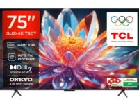 TCL 189 cm (75 inches) 4K Ultra HD Smart QLED Google TV 75T8C