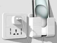 Tensea ABS Mobile Phone Charging Stand,Multi-Functional Storage Holder,Bedside Fixed Rack,Bedroom,Office Accessories,Acrylonitrile Butadiene Styrene,White 01,Portable Electronic Devices,9.9x3x8.6 cm