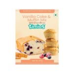 Timios Vanilla Cake & Muffin Mix | Made with Organic Grains and Jaggery| Eggless & No Maida, 250g
