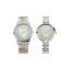 Titan Bandhan Quartz Analog Silver Dial Two Toned Silver and Rose Gold Stainless Steel Strap Watch for Couple - NT17732603KM01