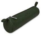 URBAN FOREST Leather Toby Green Casual Pencil Pouch | Utility Pouch | Pencil Case | Makeup Toiletry Bag | Pencil Box For Boys