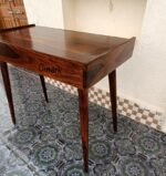 Umark Multpurpose Study Table | Sheesham Wood Computer Laptop Table with 2 Storage Drawer| Solid Wooden Table for Home & Office (Natural Finish)