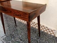 Umark Multpurpose Study Table | Sheesham Wood Computer Laptop Table with 2 Storage Drawer| Solid Wooden Table for Home & Office (Natural Finish)